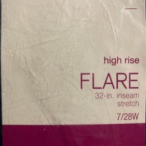 New, never tried on, flare jeans